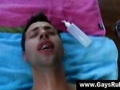Straight gay gets anus poked